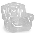 Inflatable Chair, White 41"W x 38"H x 35"D